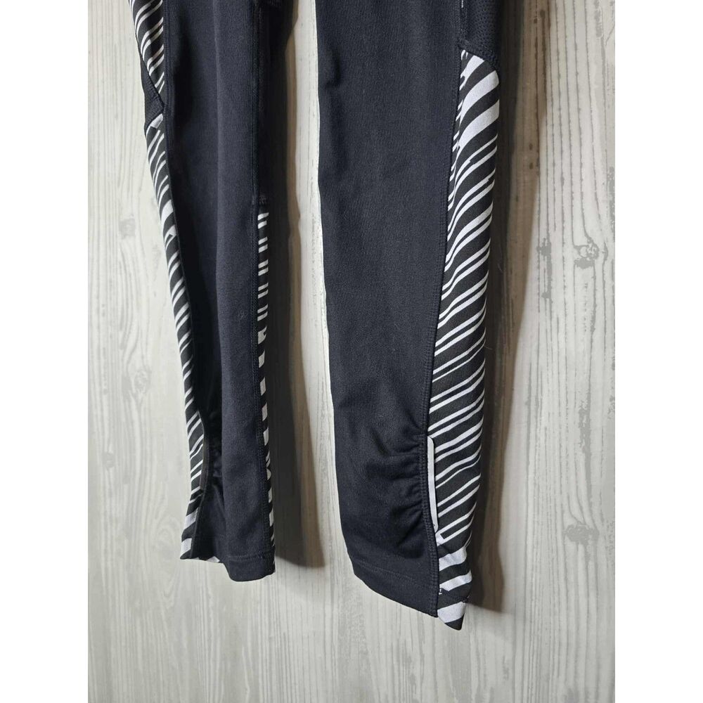 Athleta Sting Be Free Tight Leggings XS Black White Stripe - Picture 4 of 8